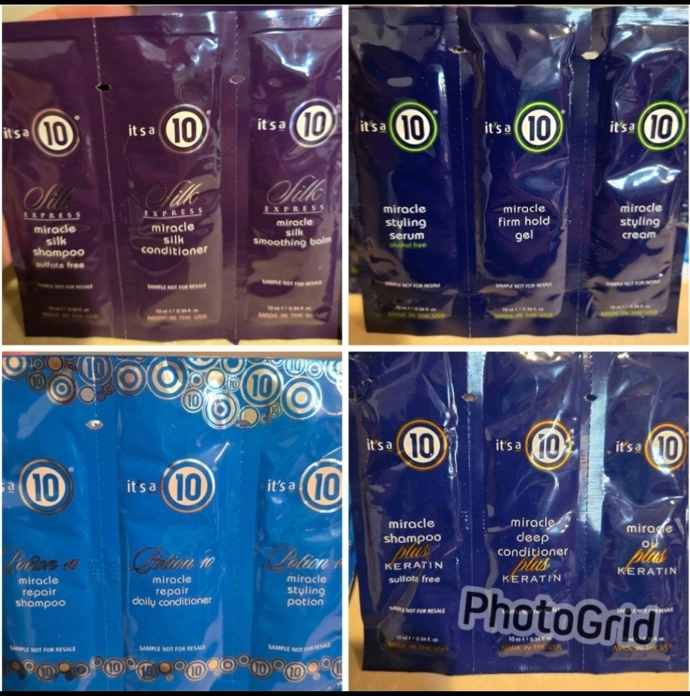 It's a 10! BUNDLE of 54 Sample Packets *TSA APPROVED SIZE* PERFECT 4 TRAVEL!